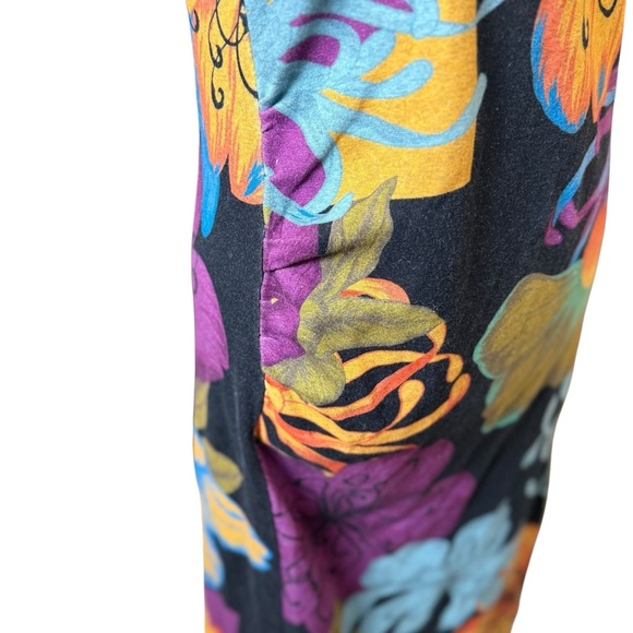 The Kit by Daniel Vosovic Midi Tank Dress Black Floral Camelia Large Art Deco - Picture 5 of 11